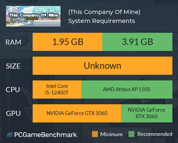 这是我的公司(This Company Of Mine) System Requirements PC Graph - Can I Run 这是我的公司(This Company Of Mine) 这是我的公司(This Company Of Mine) System Requirements PC Graph - Can I Run 这是我的公司(This Company Of Mine)