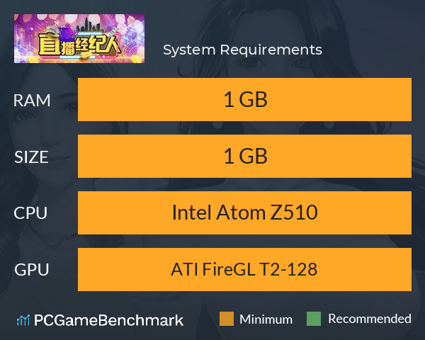 直播经纪人 System Requirements PC Graph - Can I Run 直播经纪人 直播经纪人 System Requirements PC Graph - Can I Run 直播经纪人