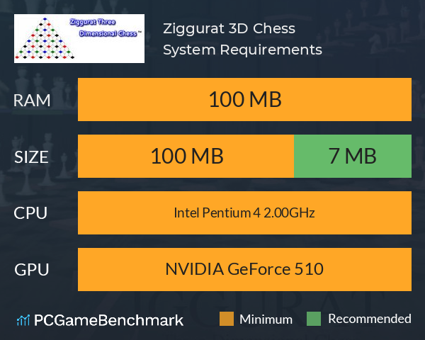 Ziggurat 3D Chess System Requirements PC Graph - Can I Run Ziggurat 3D Chess Ziggurat 3D Chess System Requirements PC Graph - Can I Run Ziggurat 3D Chess