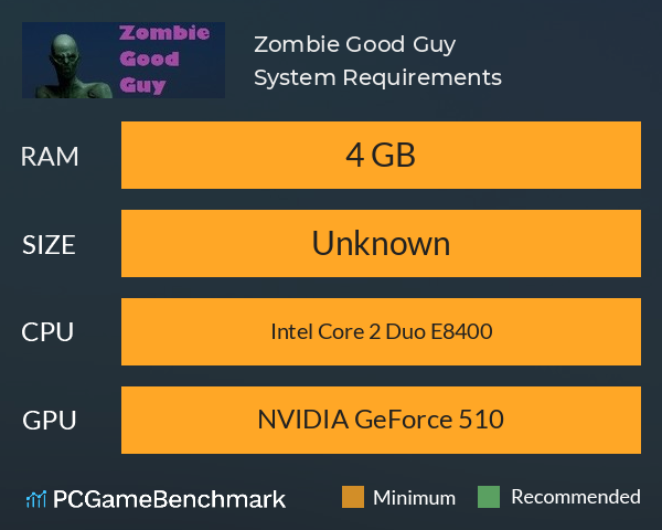 Zombie Good Guy System Requirements PC Graph - Can I Run Zombie Good Guy
