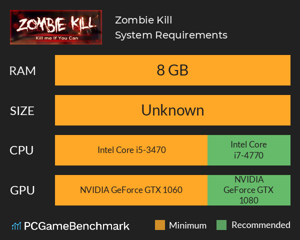 Zombie Kill System Requirements PC Graph - Can I Run Zombie Kill