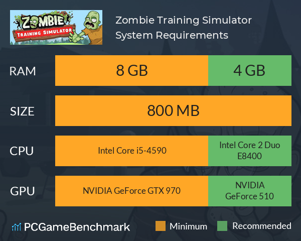 Zombie Training Simulator System Requirements PC Graph - Can I Run Zombie Training Simulator
