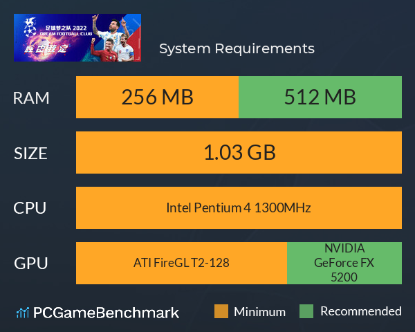 足球梦之队 System Requirements PC Graph - Can I Run 足球梦之队 足球梦之队 System Requirements PC Graph - Can I Run 足球梦之队