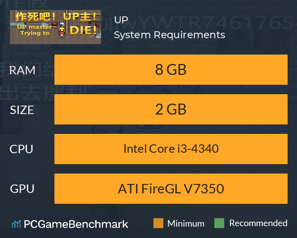 作死吧!UP主! System Requirements PC Graph - Can I Run 作死吧!UP主! 作死吧!UP主! System Requirements PC Graph - Can I Run 作死吧!UP主!